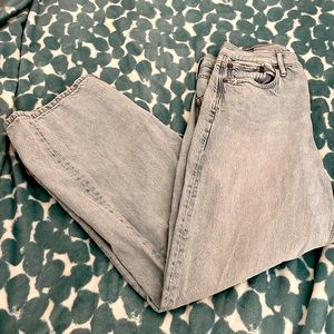 Light Wash Straight Leg Jeans